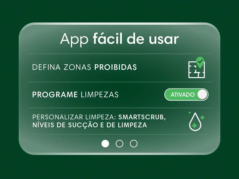 Controle pelo app Roomba Home